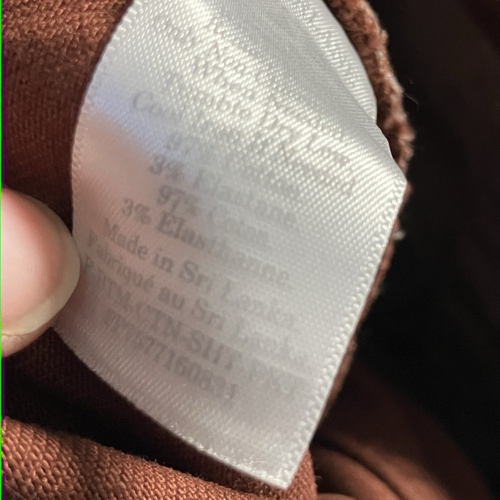 Everlane Shorts Womens Sz 0 Rust or Orange-brown high-waisted cotton twill - Picture 10 of 11